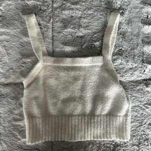 Garage Sweater Tank; Size Medium; in white